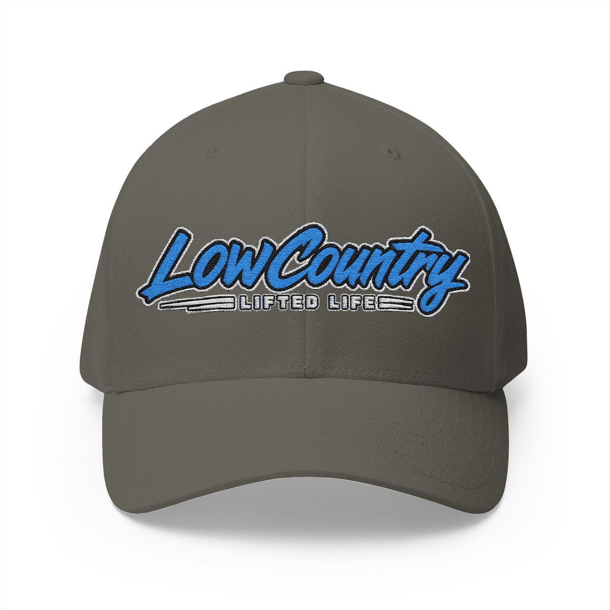 Lowcountry Lifted Embroidered Structured Cap, Stretch-Fit Southern Outdoor Hat
