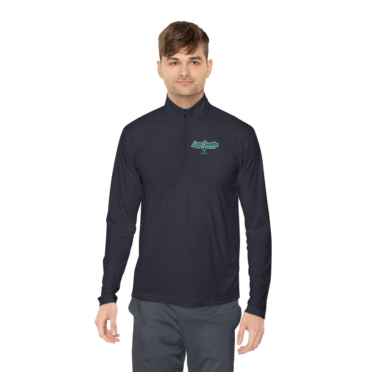 Mens Quarter-Zip Light Weight Pullover