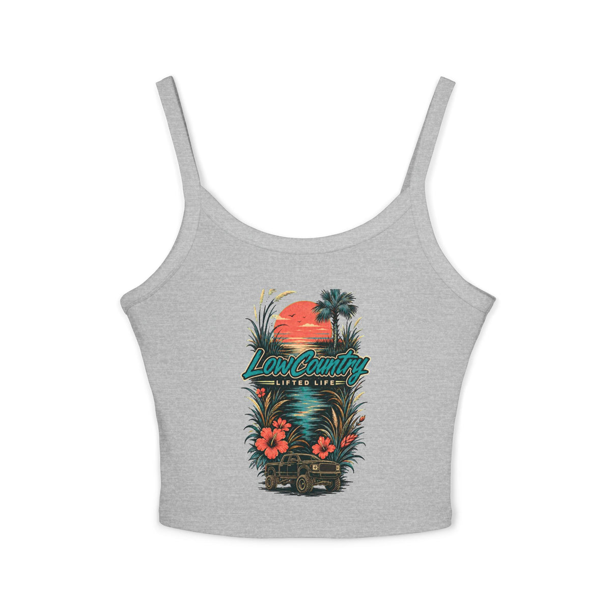 Low Country Sunset Tank Top | Beach Palm Crop