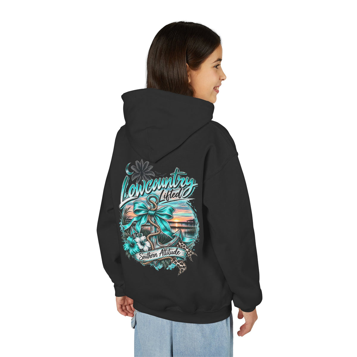 Youth Girls Heavy Blend Hooded Sweatshirt