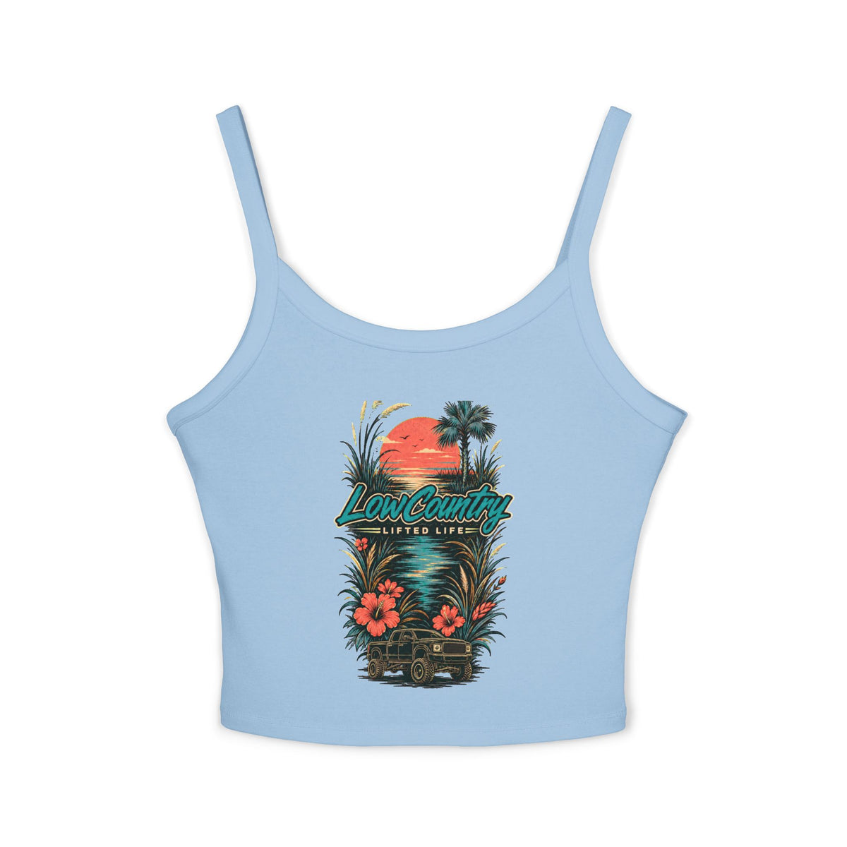 Low Country Sunset Tank Top | Beach Palm Crop