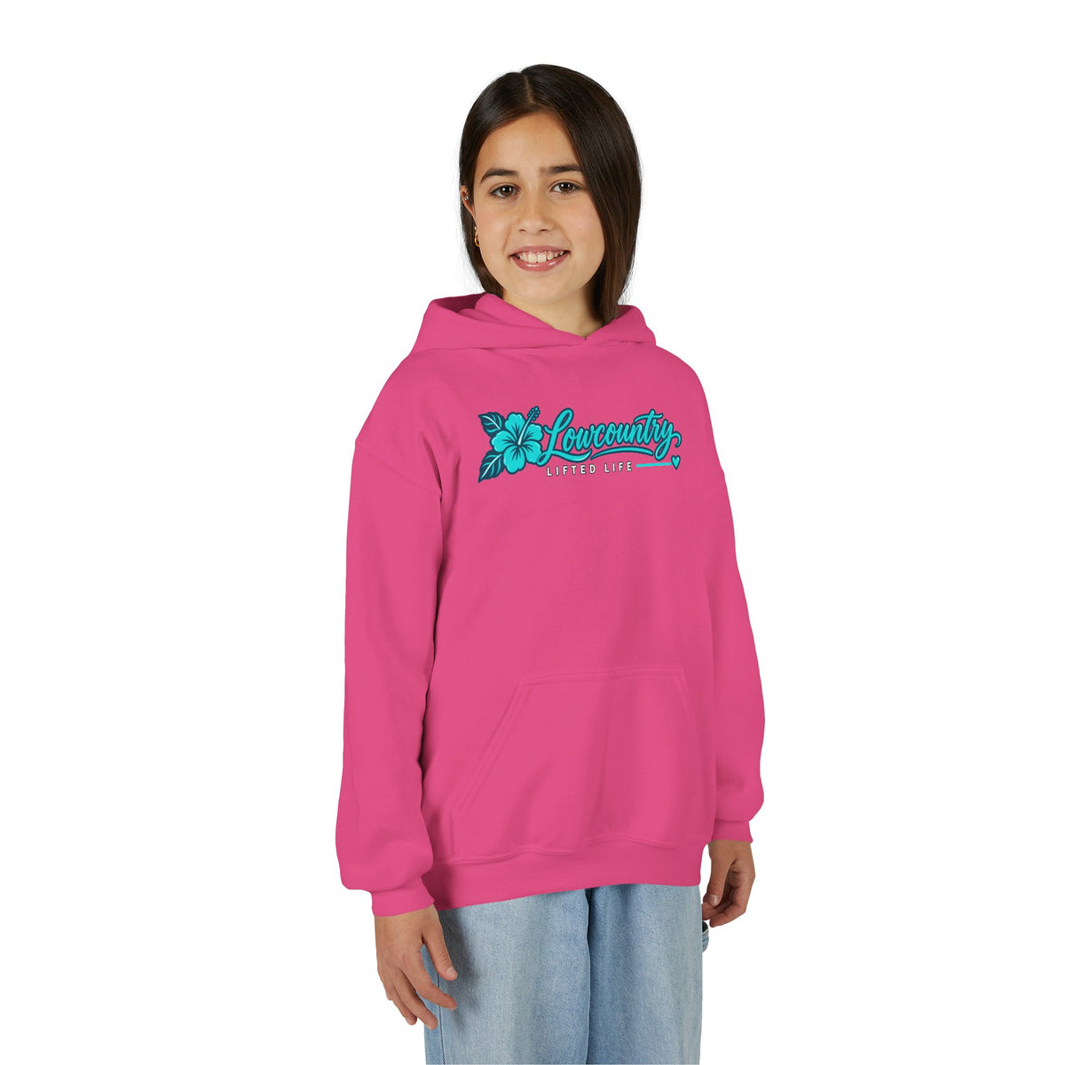 Youth Girls Heavy Blend Hooded Sweatshirt