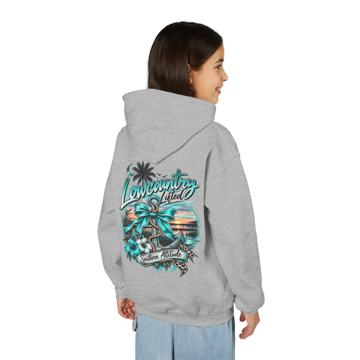 Youth Girls Heavy Blend Hooded Sweatshirt