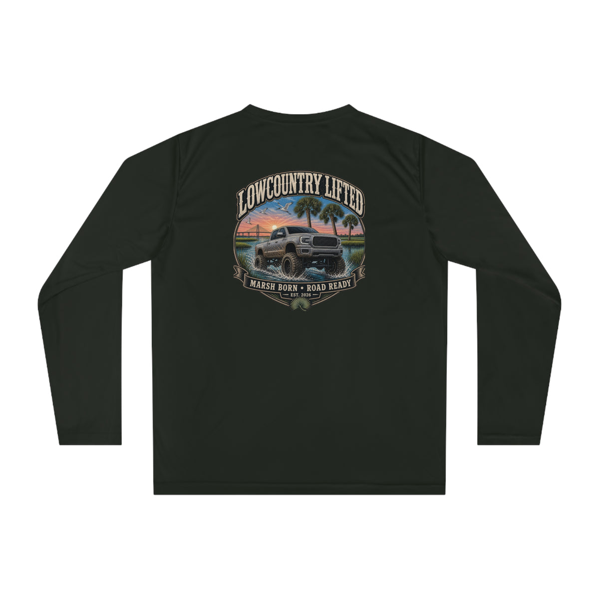 Women's Long Tee| Marsh Born Road Ready