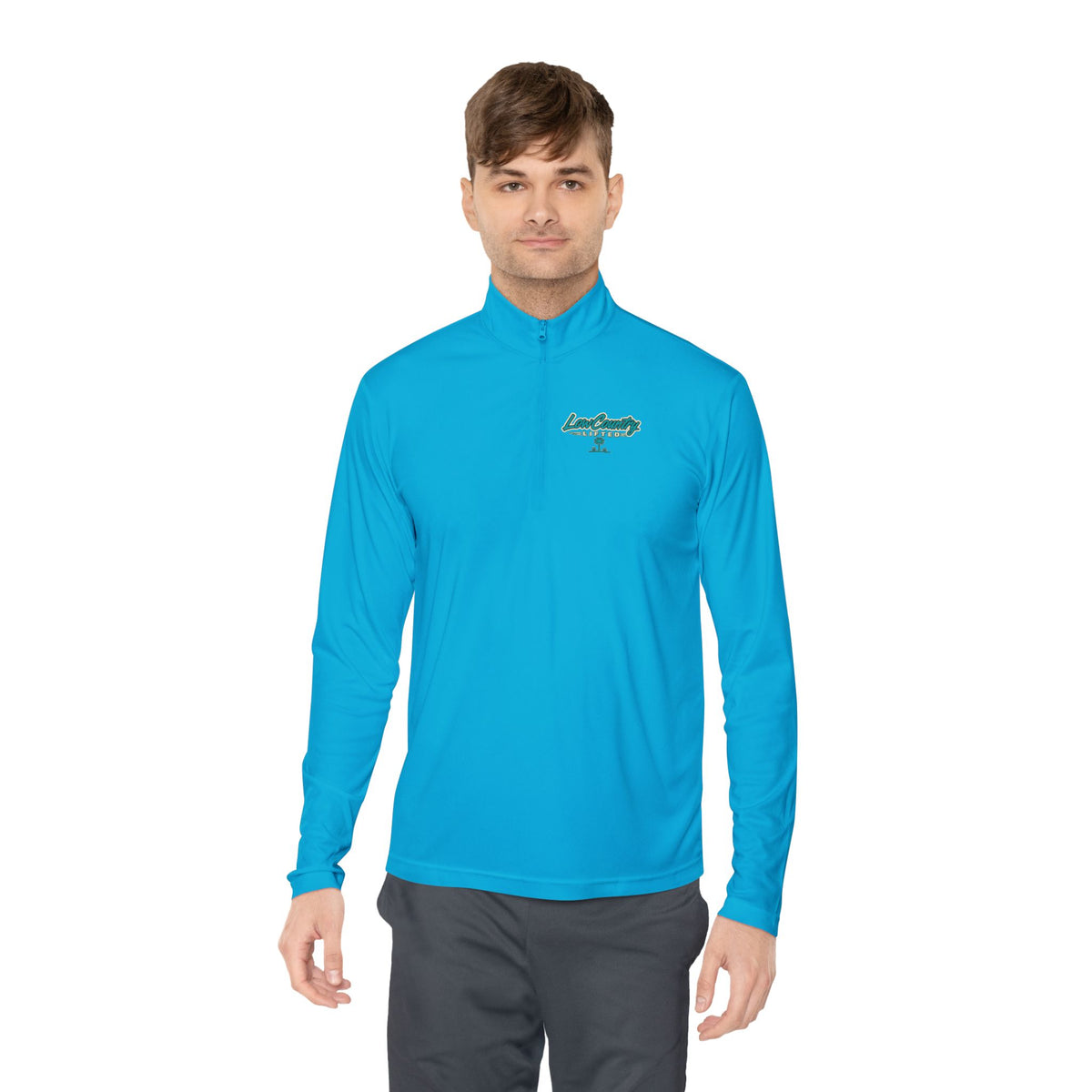Mens Quarter-Zip Light Weight Pullover