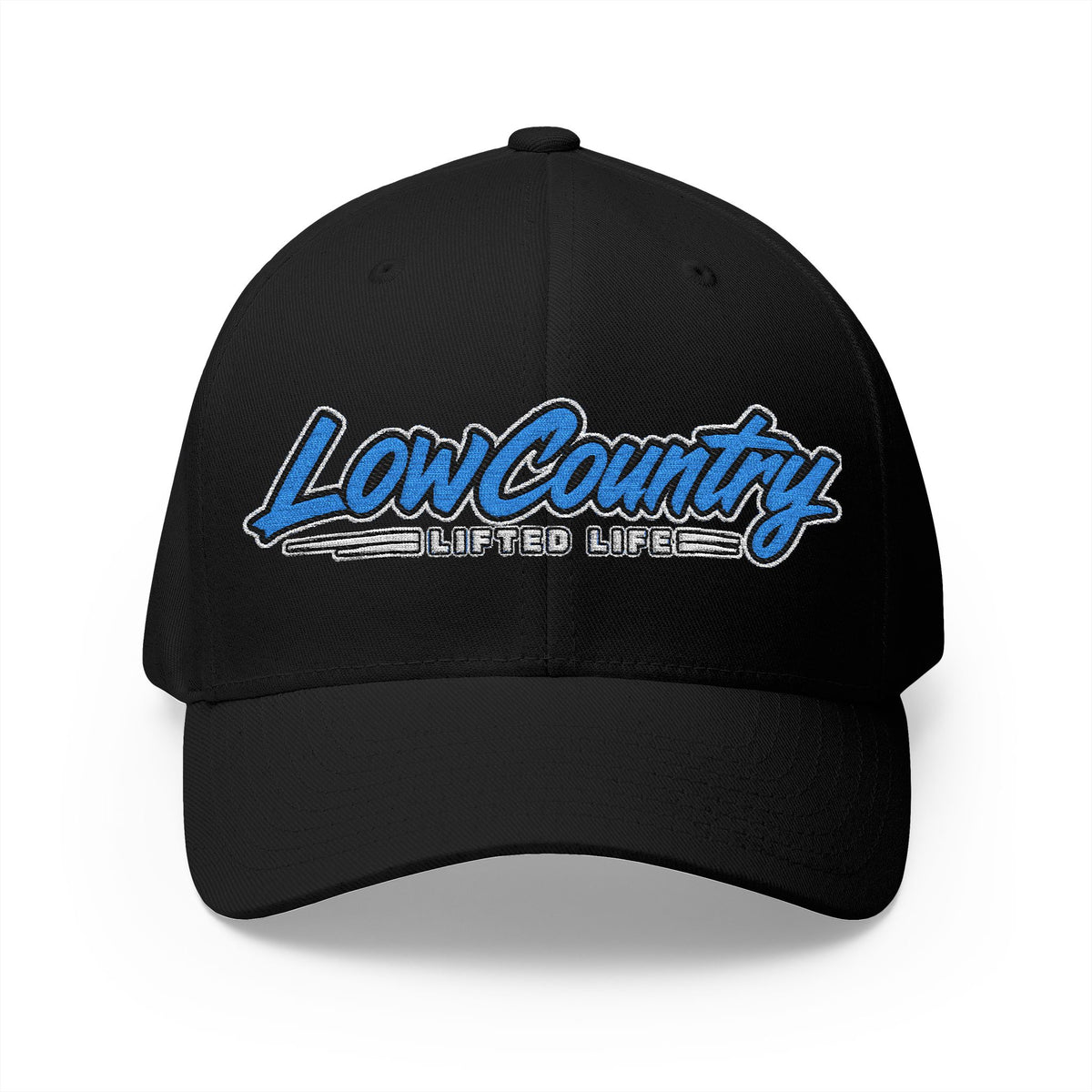 Lowcountry Lifted Embroidered Structured Cap, Stretch-Fit Southern Outdoor Hat