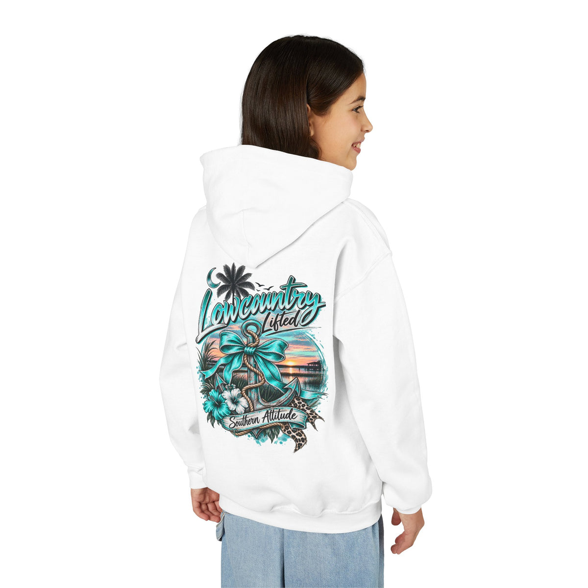 Youth Girls Heavy Blend Hooded Sweatshirt