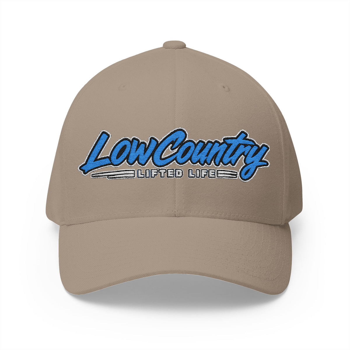 Lowcountry Lifted Embroidered Structured Cap, Stretch-Fit Southern Outdoor Hat