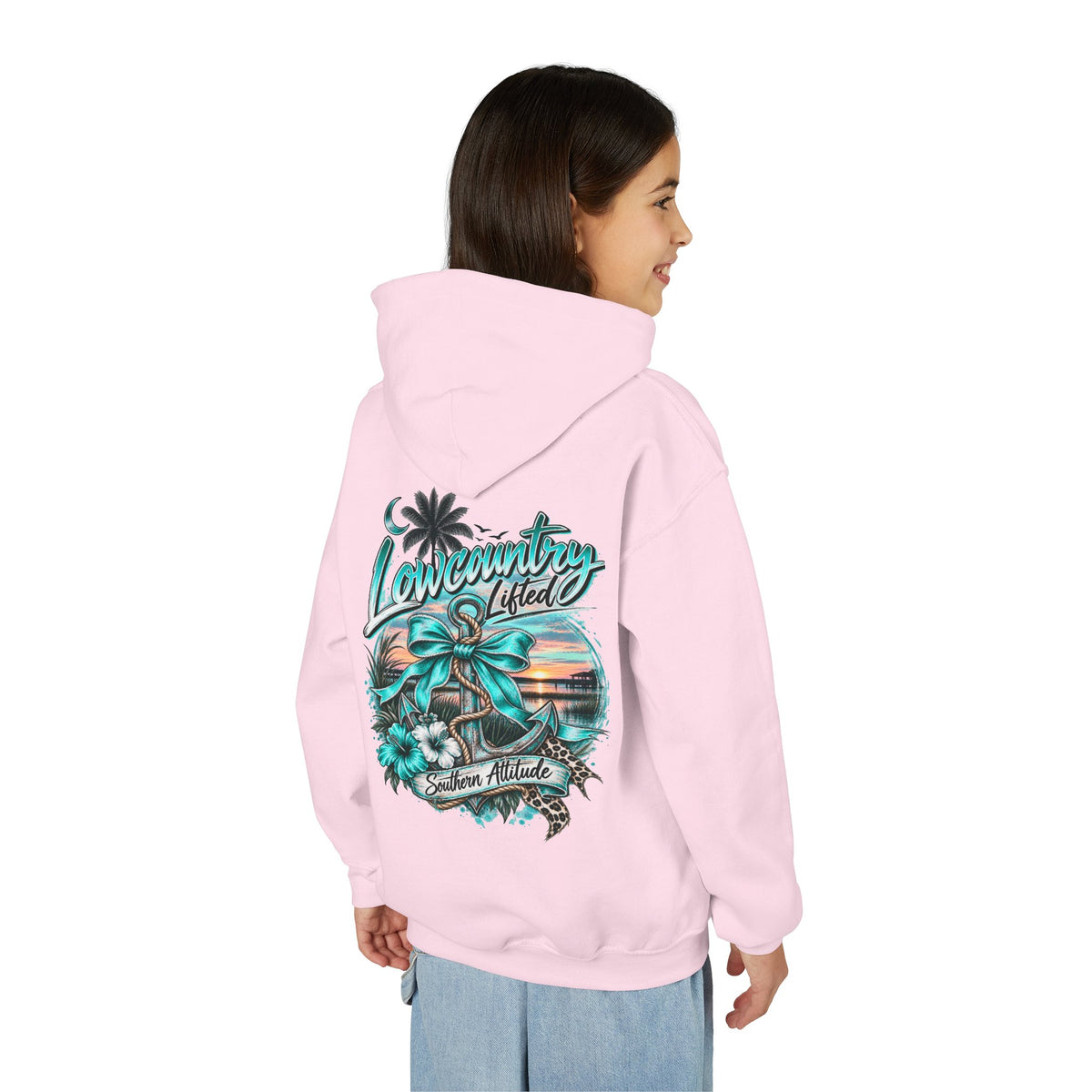 Youth Girls Heavy Blend Hooded Sweatshirt