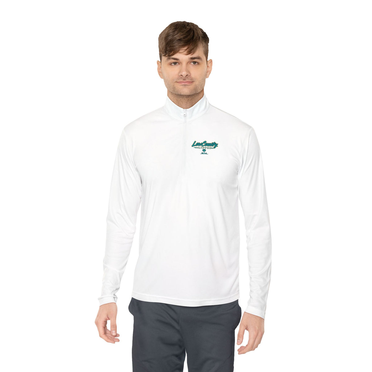 Mens Quarter-Zip Light Weight Pullover
