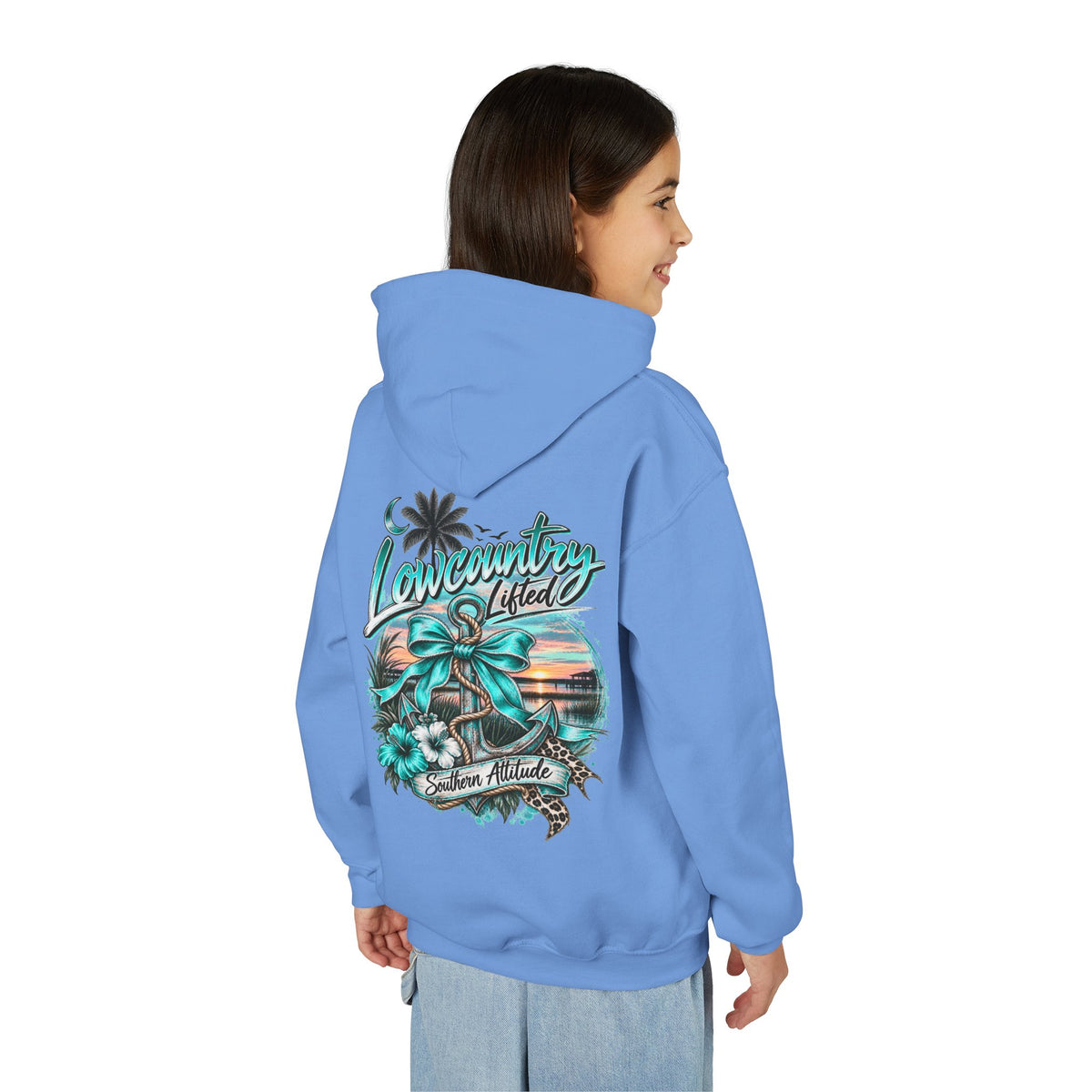Youth Girls Heavy Blend Hooded Sweatshirt