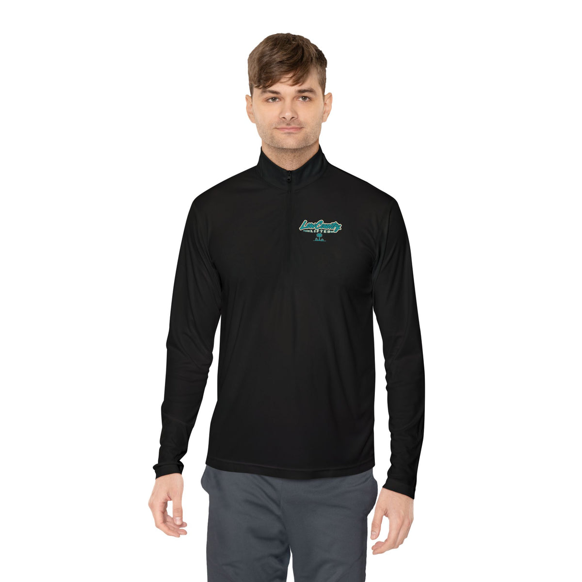 Mens Quarter-Zip Light Weight Pullover