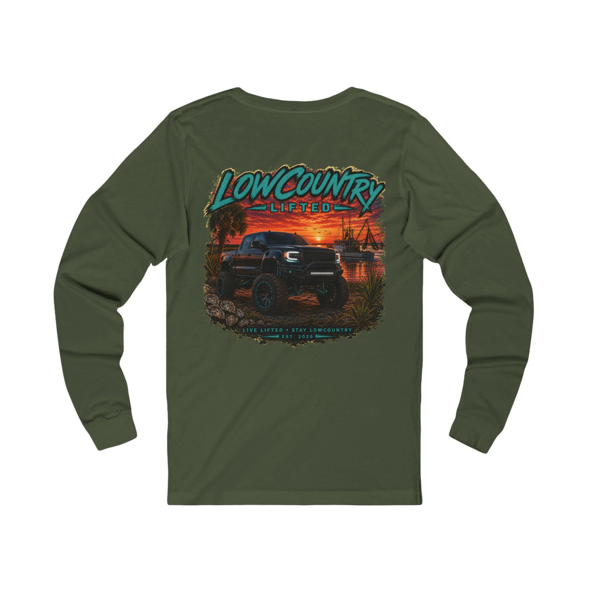 Men's Long Tee | Live Lifted Stay Lowcountry