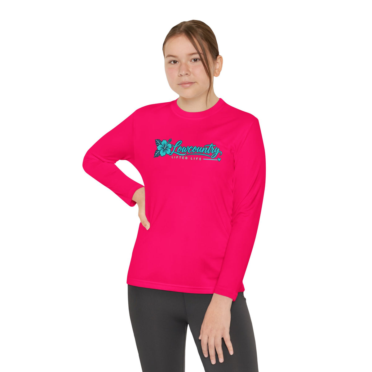 Youth Girls Long Sleeve Competitor Tee