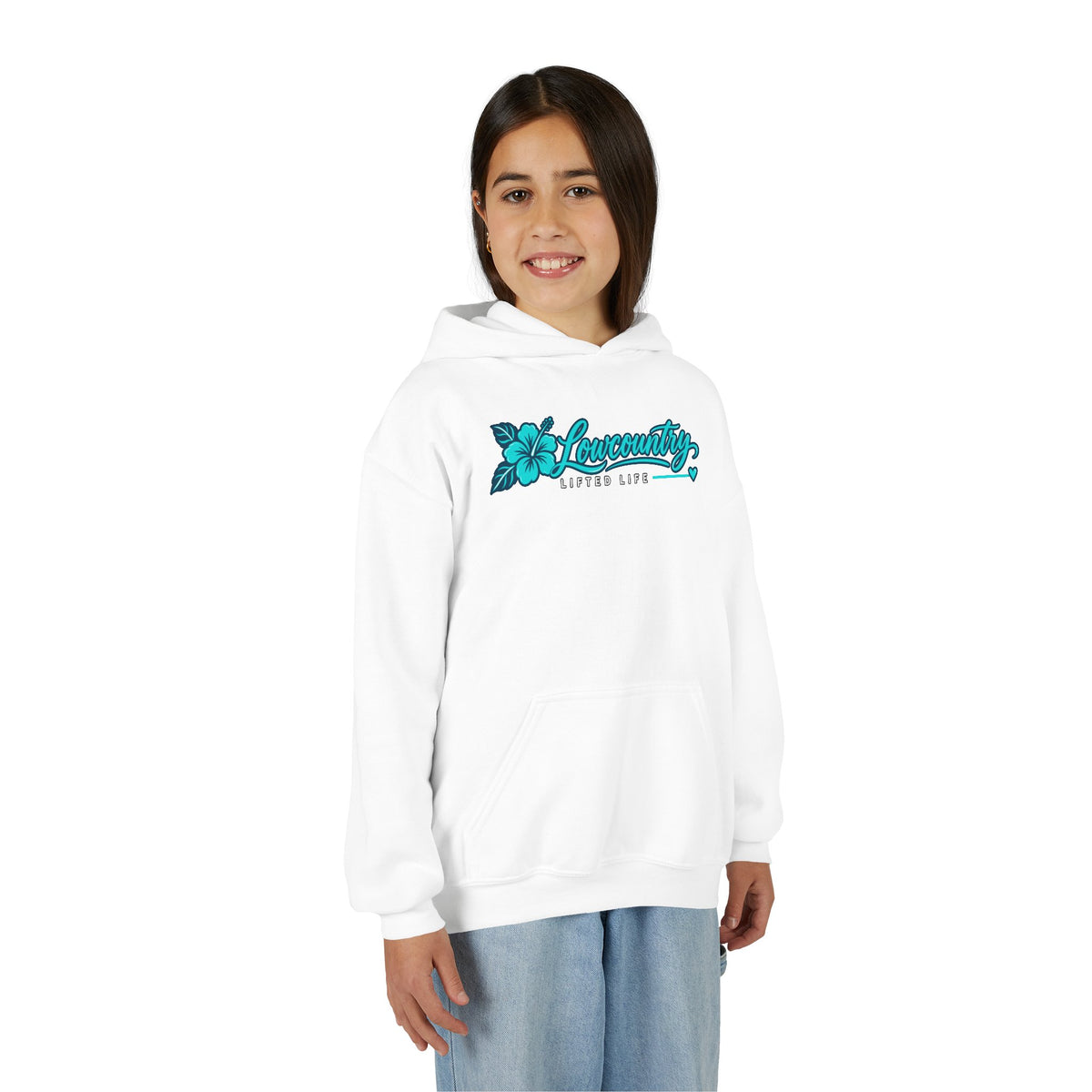 Youth Girls Heavy Blend Hooded Sweatshirt