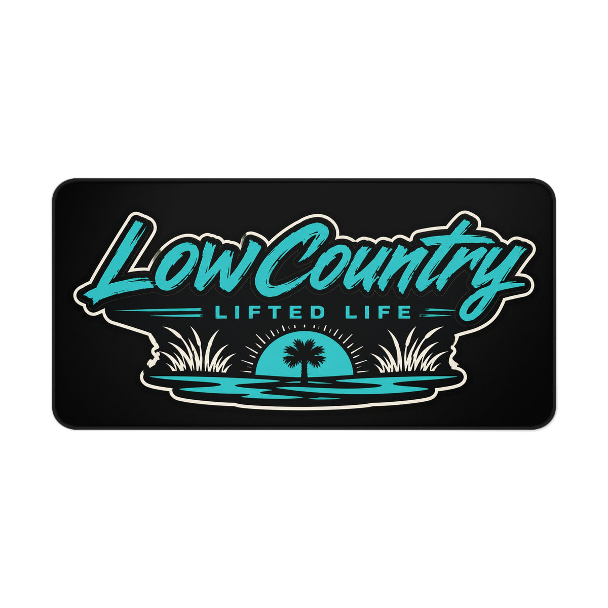 Low Country Lifted Life Desk Mat | Coastal Palmetto Mouse Pad