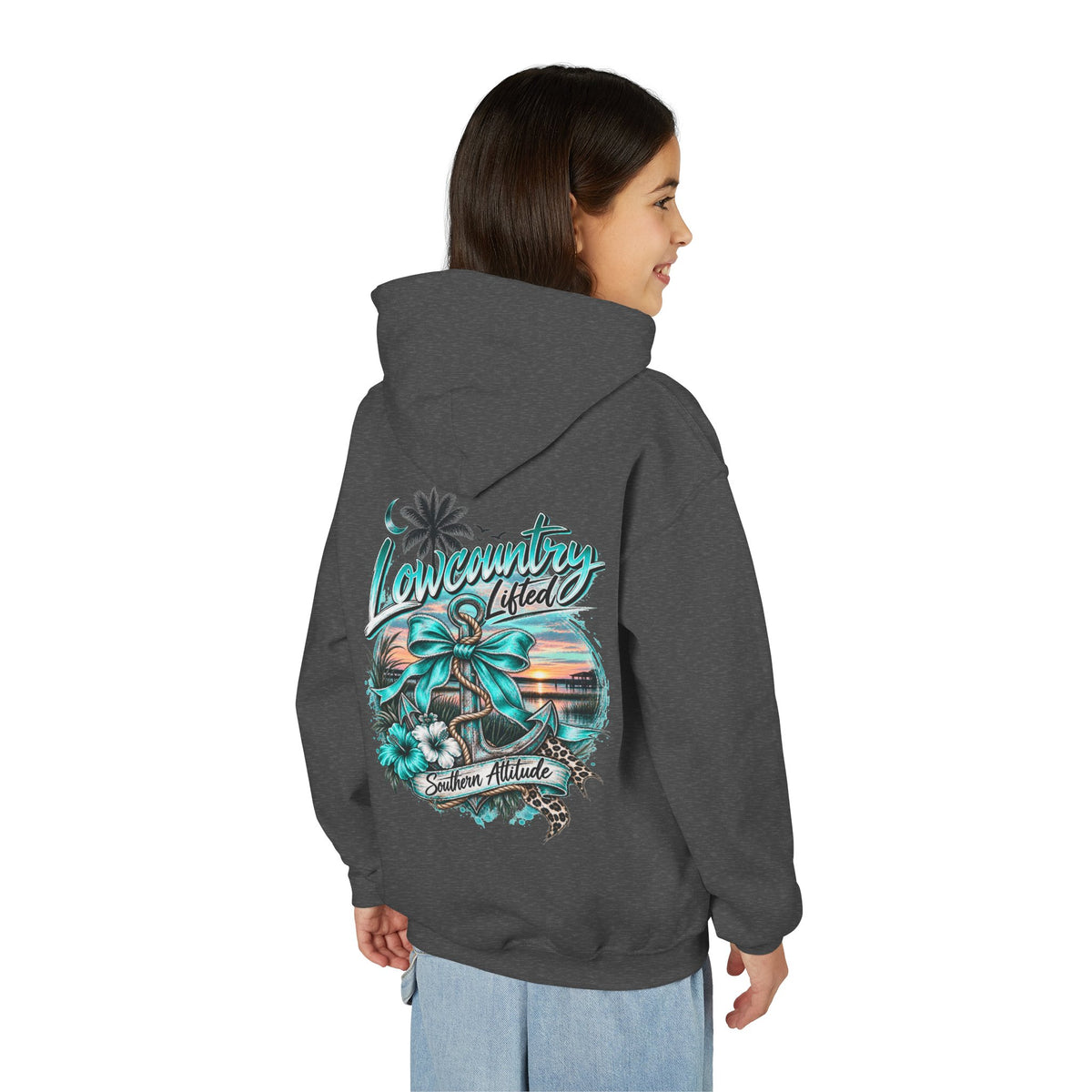 Youth Girls Heavy Blend Hooded Sweatshirt