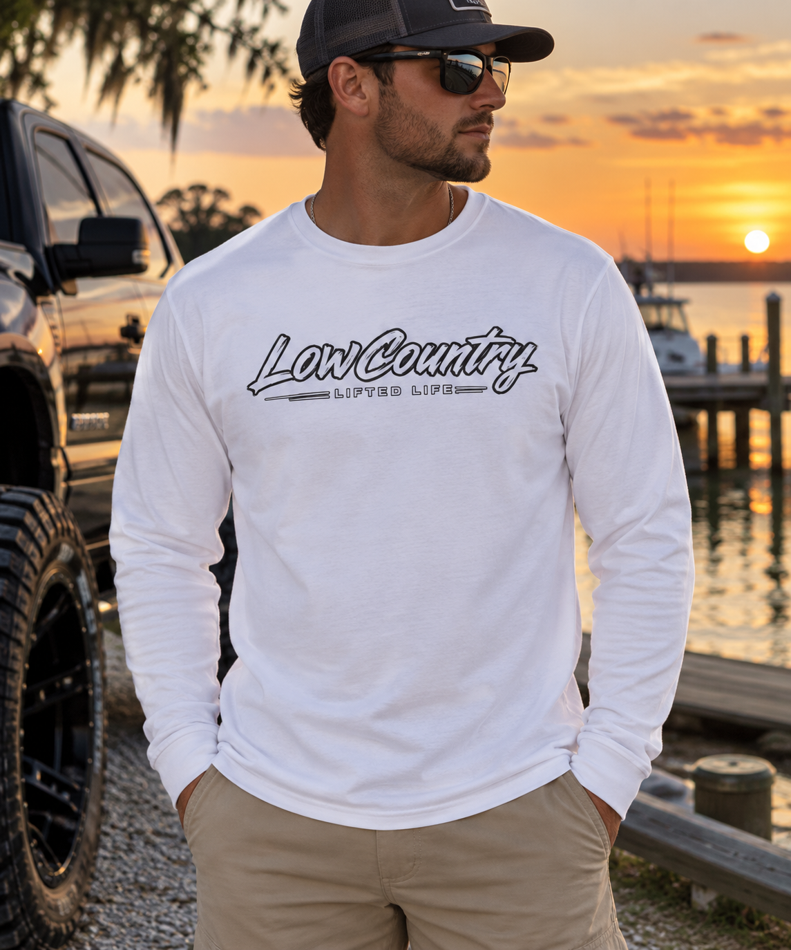 Men's Long Tee | Live Lifted Stay Lowcountry