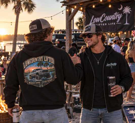 Lifted Truck Sherpa-Lined Hooded Fleece Jacket, Coastal Heavy Duty Winter Jacket for Men