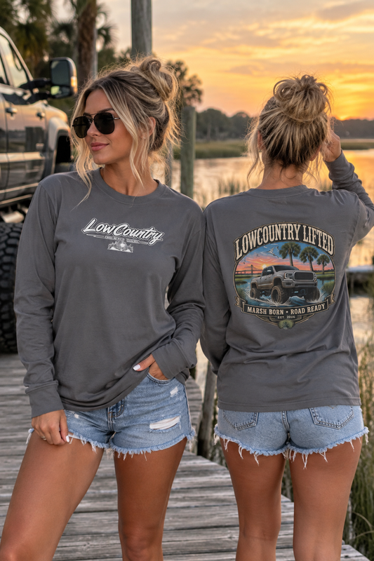 Women's Long Tee| Marsh Born Road Ready
