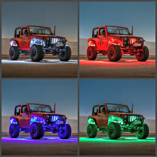 Truck & Jeep RGB+W Rock Light Kit