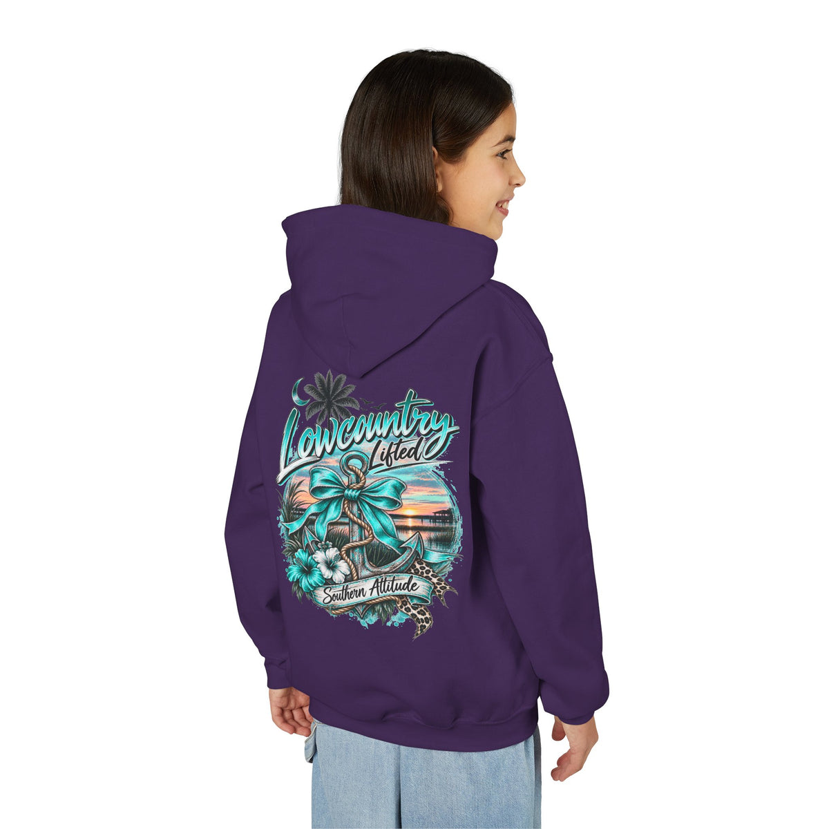 Youth Girls Heavy Blend Hooded Sweatshirt