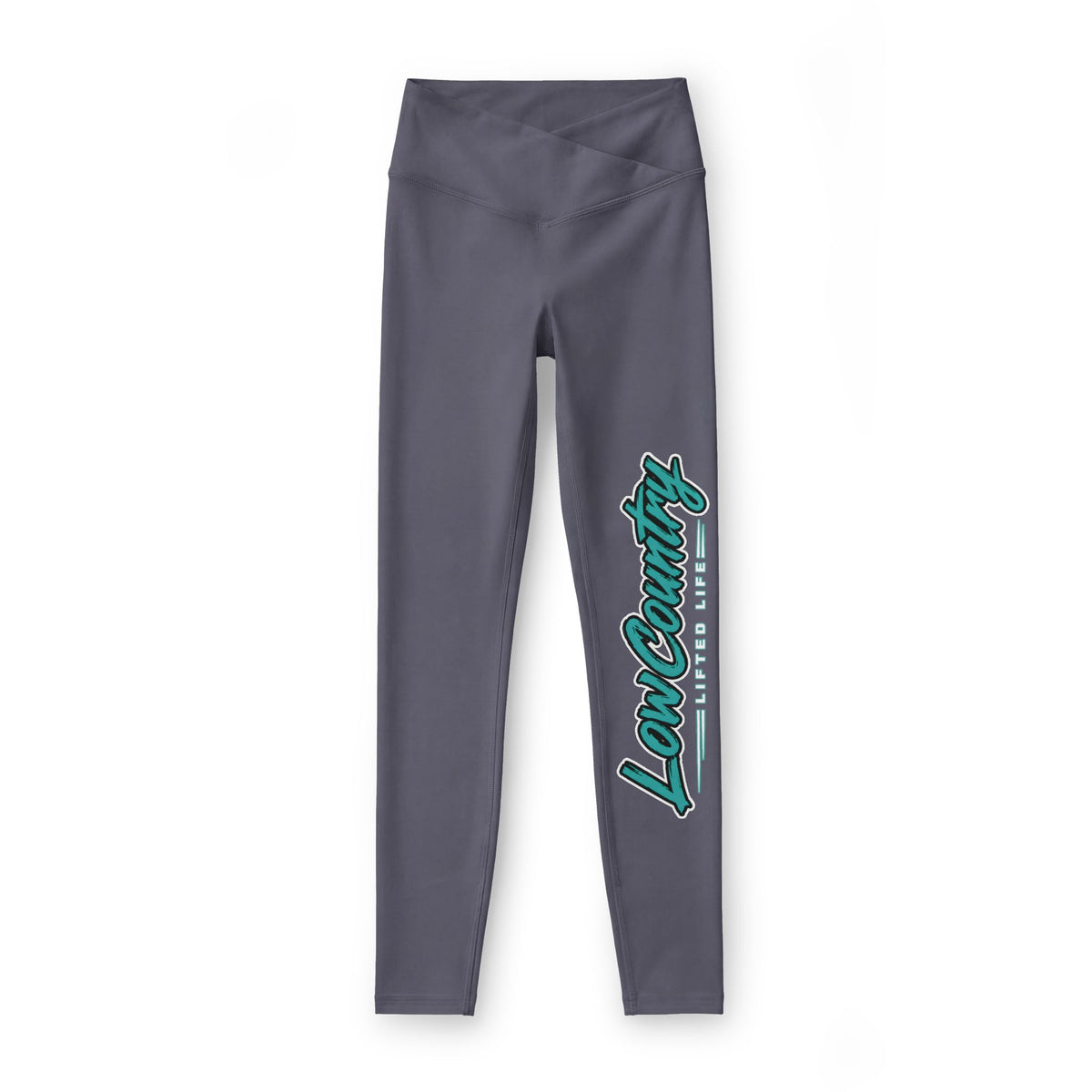 Womens Luxe Leggings | Teal Logo