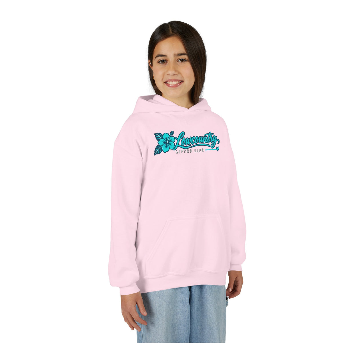 Youth Girls Heavy Blend Hooded Sweatshirt