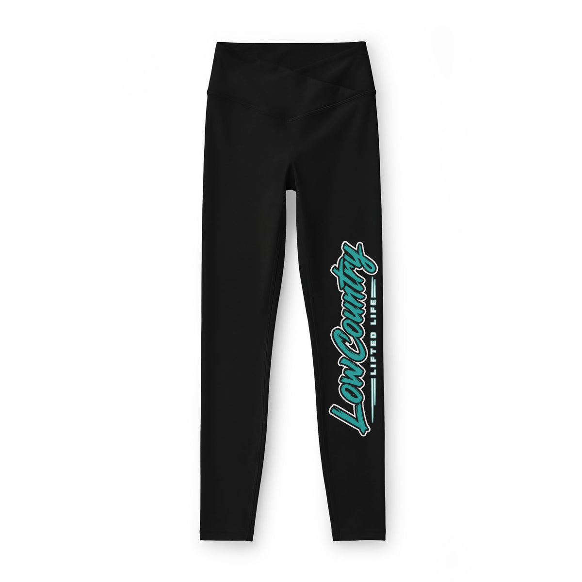 Womens Luxe Leggings | Teal Logo