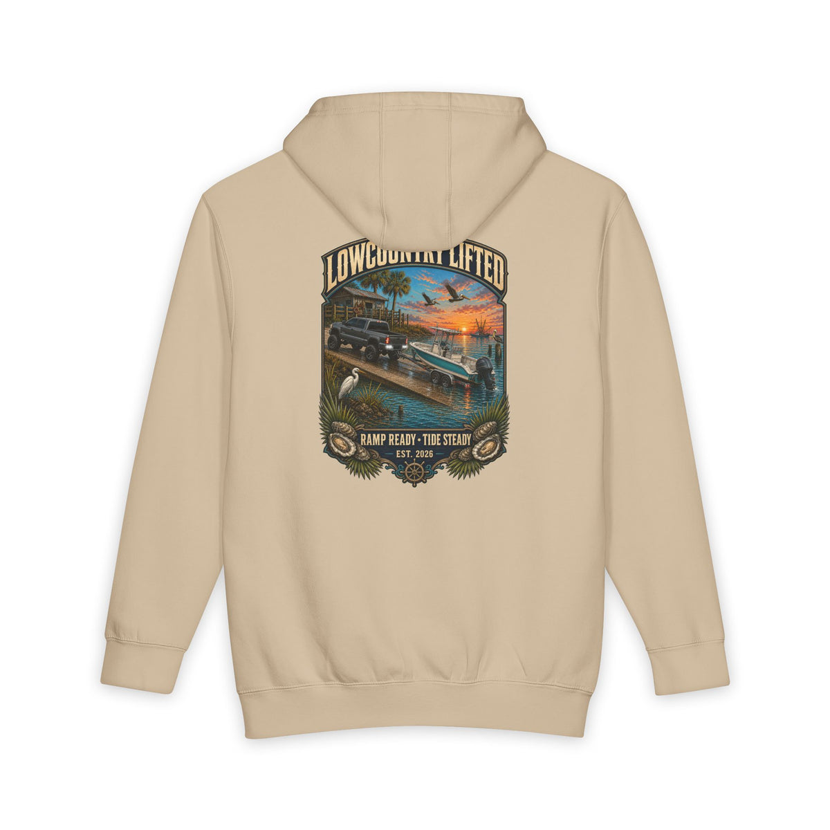 Mens Heavyweight Hoodie - Ramp Ready Tide Steady