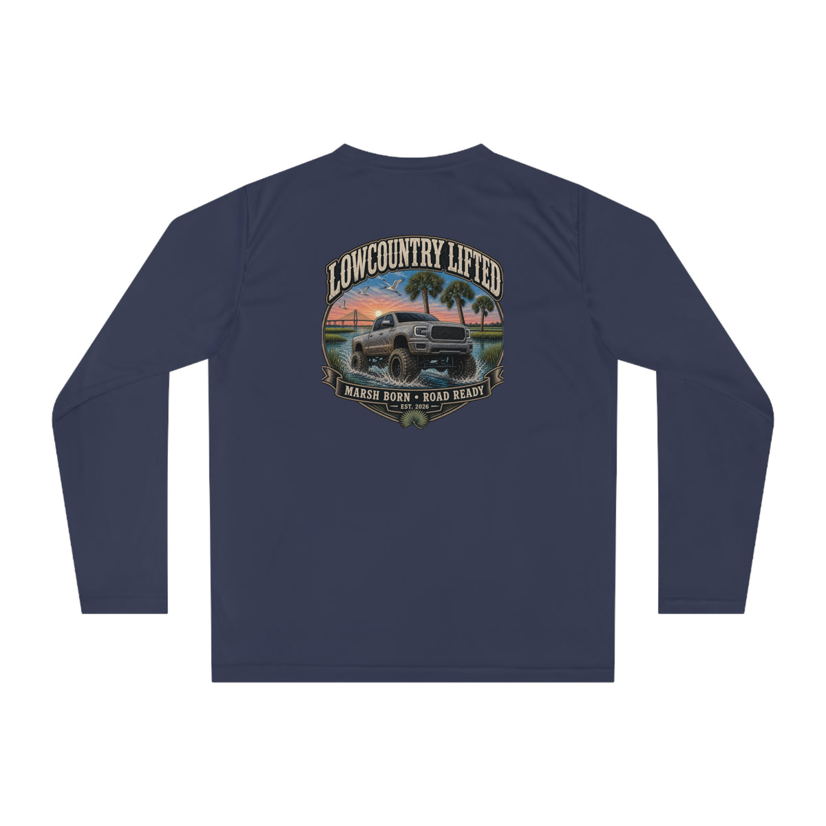 Women's Long Tee| Marsh Born Road Ready