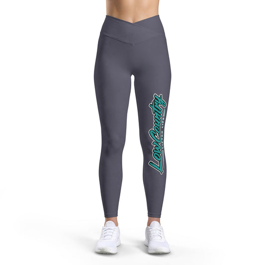 Womens Luxe Leggings | Teal Logo