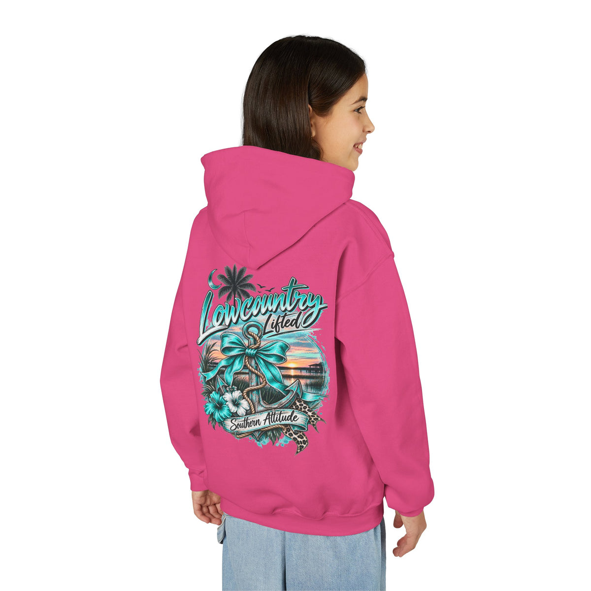 Youth Girls Heavy Blend Hooded Sweatshirt