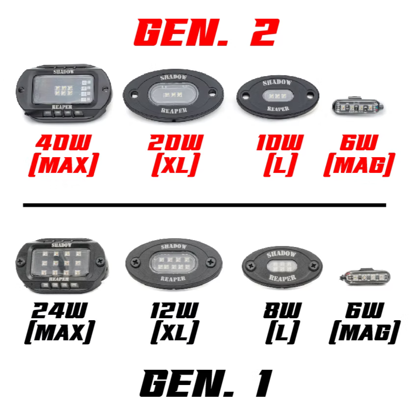 Truck & Jeep RGB+W Rock Light Kit