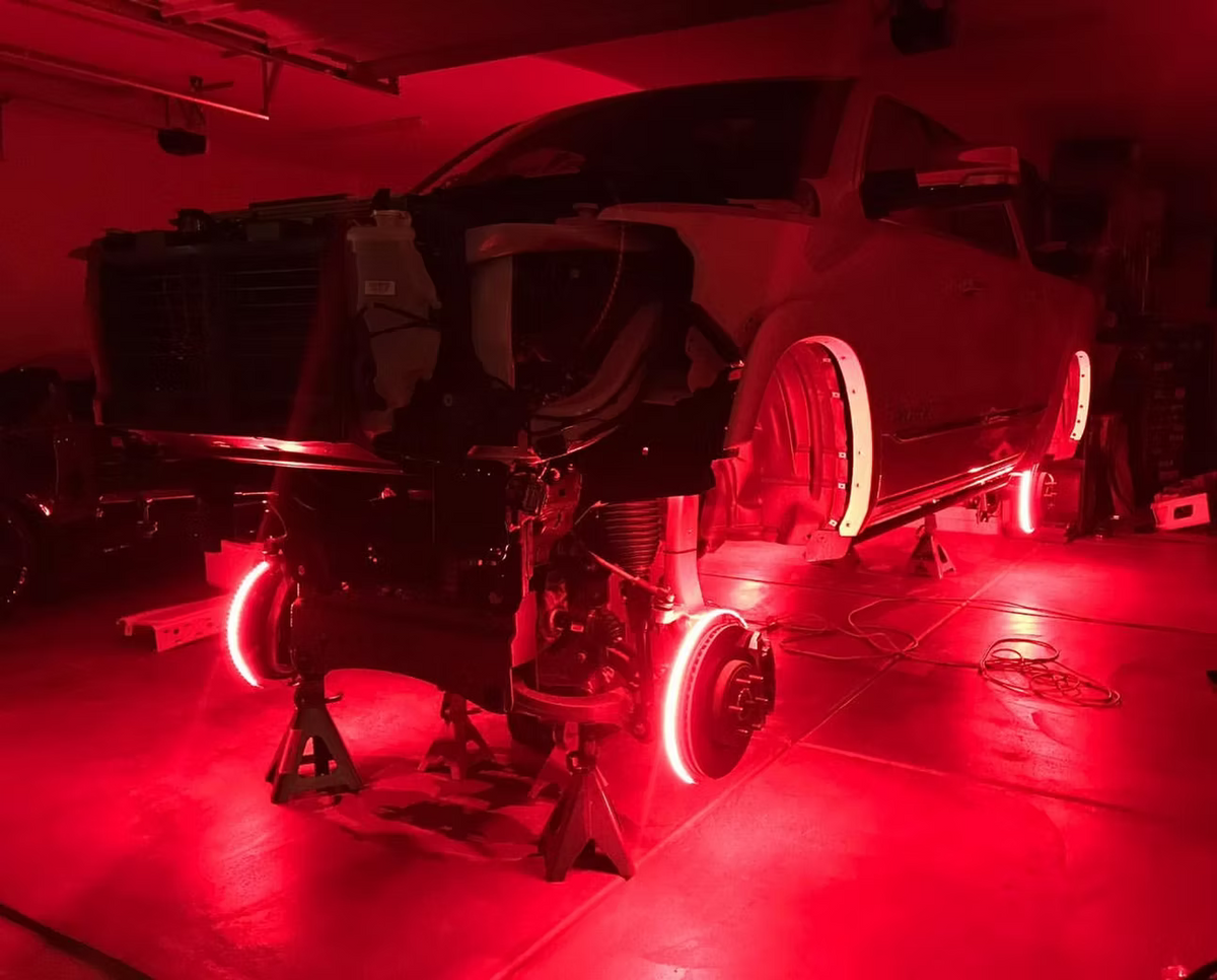 RGB+W LED Wheel Ring Kit (Set Of 4)