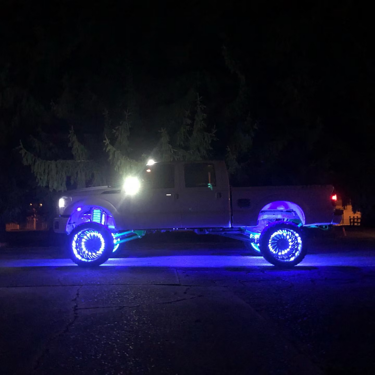 RGB+W LED Wheel Ring Kit (Set Of 4)