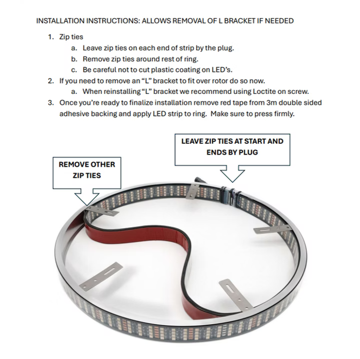 RGB+W LED Wheel Ring Kit (Set Of 4)